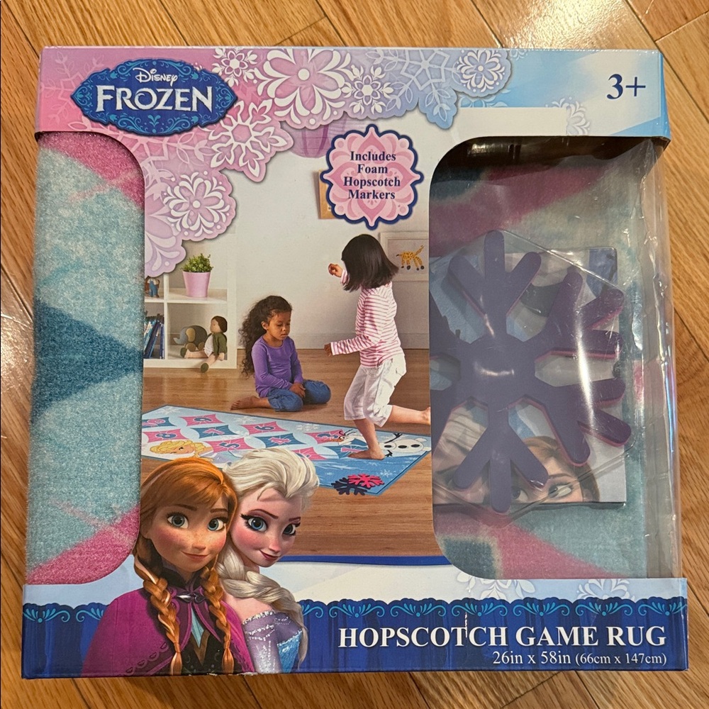 Disney Frozen Blue and Pink Game Rug